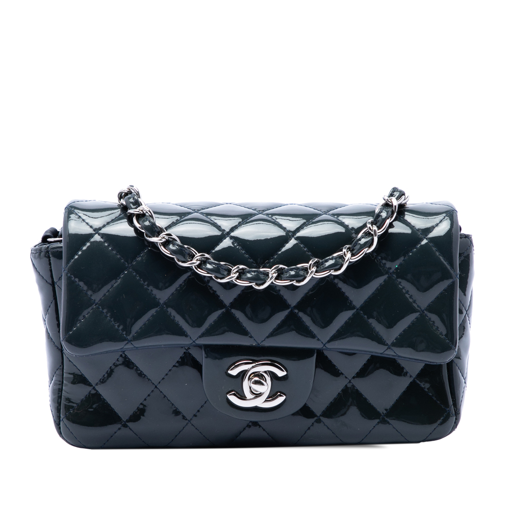 Pre-Loved Chanel Mini Rectangular Classic Patent Single Flap